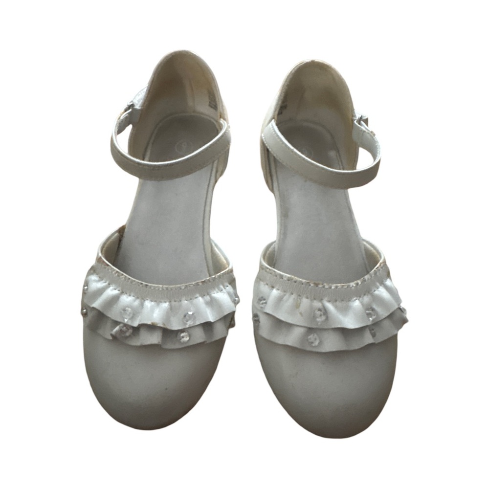 White Velcro strap dress shoes - size 9C